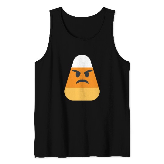 Angry Candy Corn Halloween Costume Tank Tops