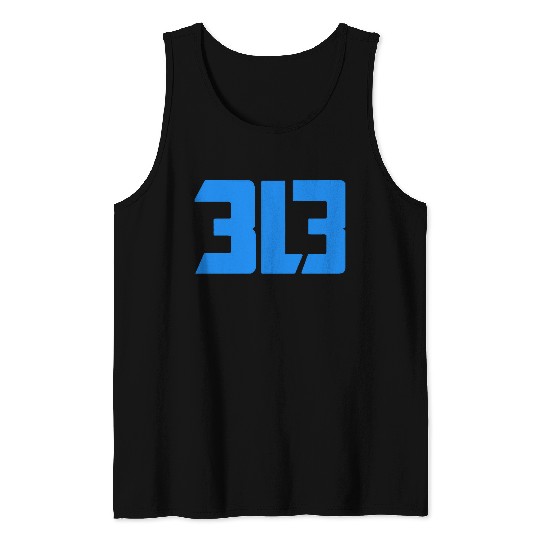 detroit lions 313 Tank Tops