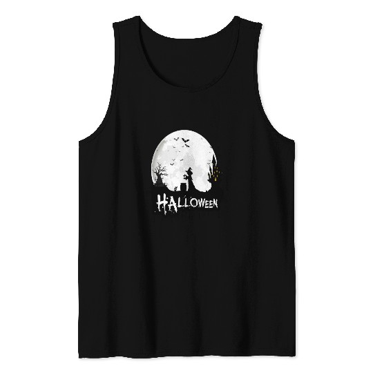 Halloween trick or treat Tank Tops