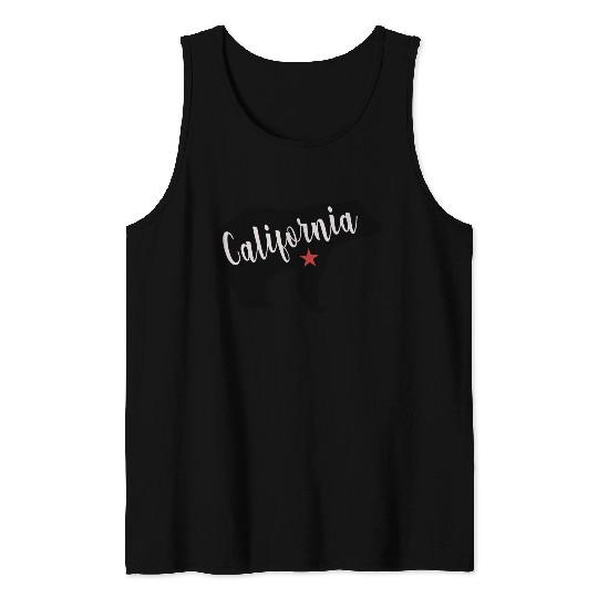 California Bear Flag Tank Tops