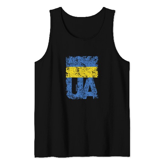I stand with Ukraine. Support Ukraine. Stop War Tank Tops