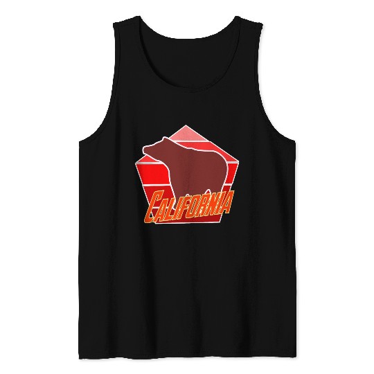 California Bear Flag Tank Tops