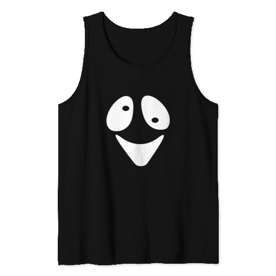 Halloween Scary Ghost Face Costume Tank Tops