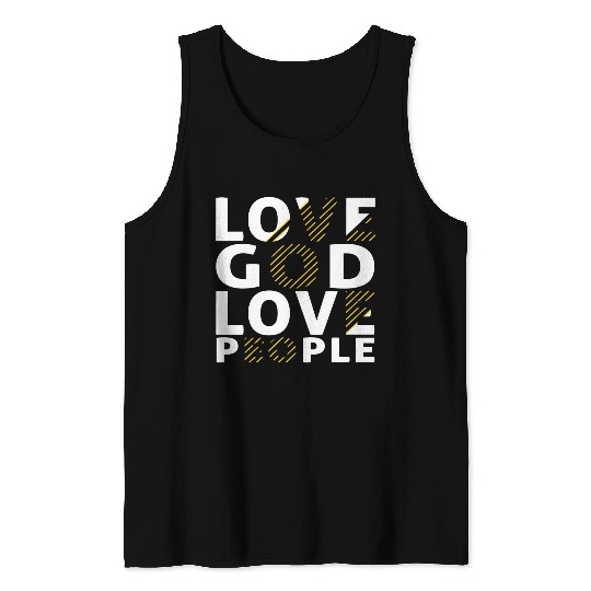 Love God Love People Tank Tops