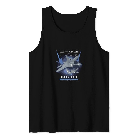 F-35 Lightning Ii 5Th Gen Stealth Fighter Tank Tops
