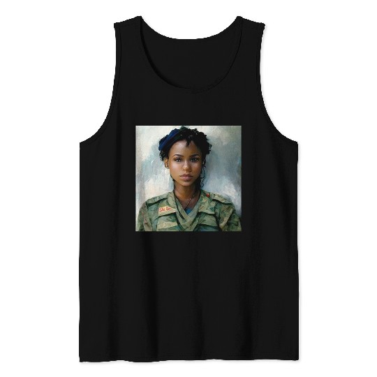 Beautiful US army combat medic painting Tank Tops