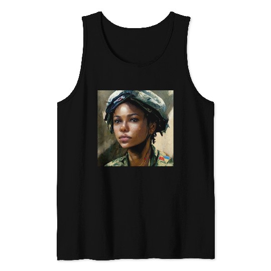 Beautiful US army combat medic painting Tank Tops