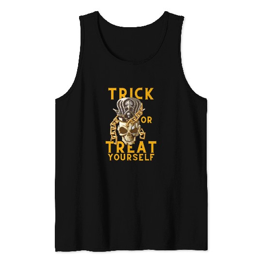 Trick Or treat Design for Halloween Tank Tops
