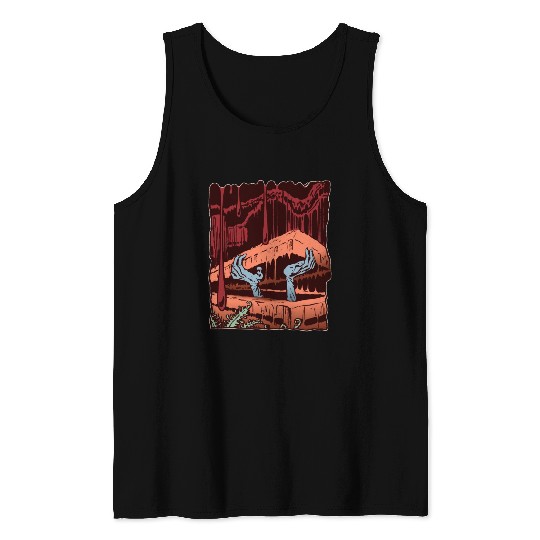 Zombie Coffin Tank Tops