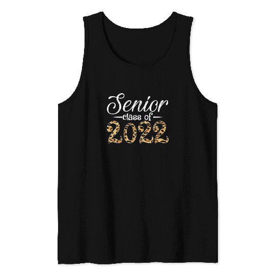 Senior Class Of 2022 Leopard Print Tank Tops