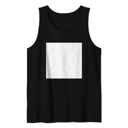 Modern Snowflakes Pattern White Silver Tank Tops