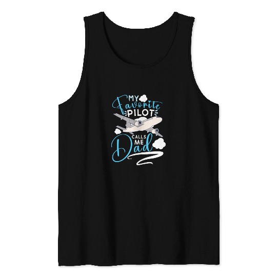 Pilot Aviation Airplane Airline Captain Aviator Tank Tops