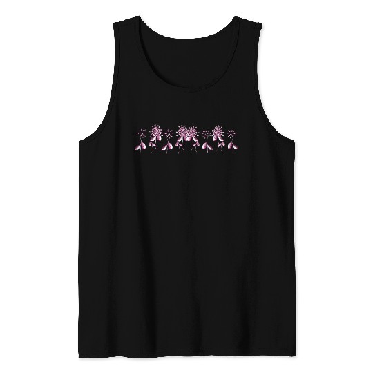 pink flowers plants nature Tank Tops