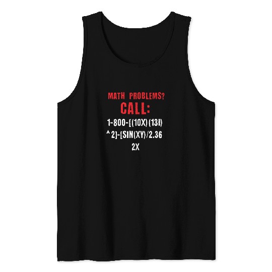 math problem call Tank Tops