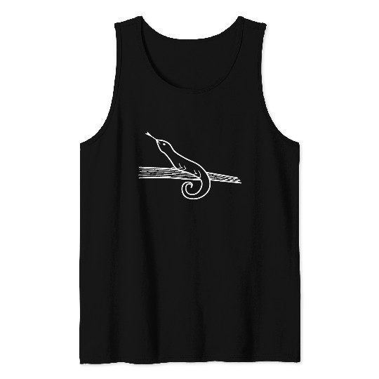Lizard on a tree branch Tank Tops