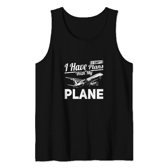 Airline Pilot Pun Aircraft Pilot Aeroplane Tank Tops