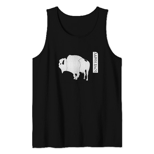 BUFFALO LOVE HAPPY Tank Tops