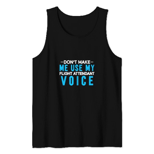 Flight Attendant Stewardess Cabin Crew Tank Tops
