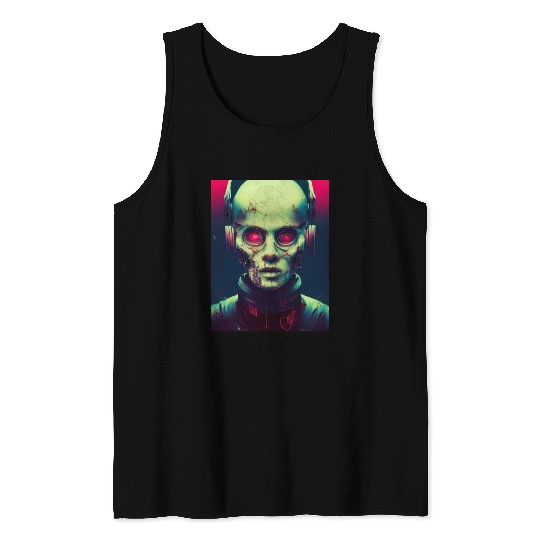Zombie Cyberpunk Tank Tops