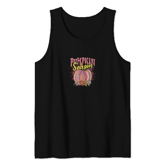 Pumpkin Season - jack-o-lantern Tank Tops