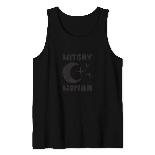 Witchy Woman - magic halloween Tank Tops