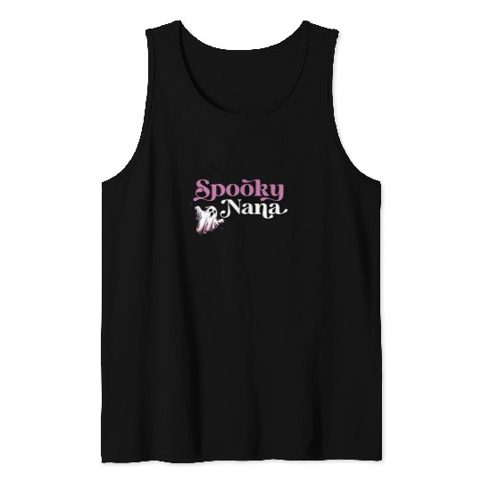 Cute Spooky Auntie Halloween Aunt Tank Tops
