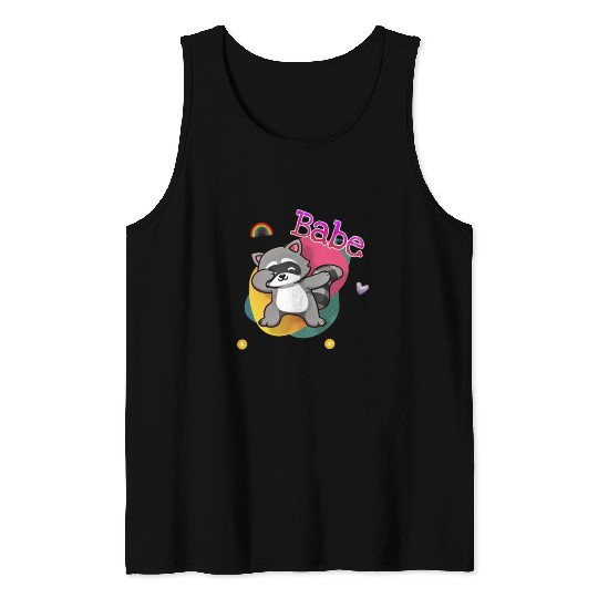 baby raccoon Tank Tops