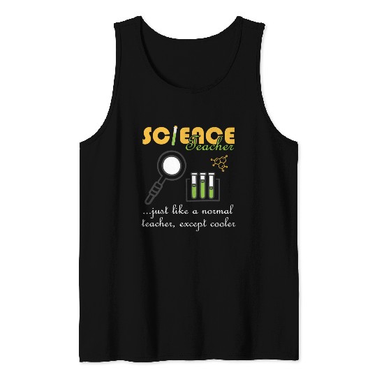 Chemistry Physics Biology Funny Science Teacher Tank Tops