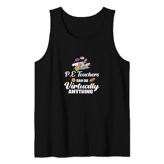 PE Teachers Virtual Phys Ed Physical Education Tank Tops