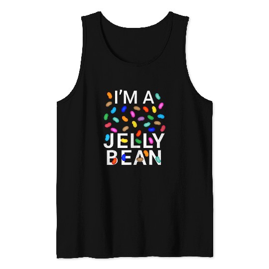 pretend im jelly bean halloween candy costume Tank Tops