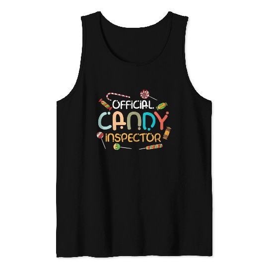 Halloween Costume Lollipop Official Candy Tank Tops