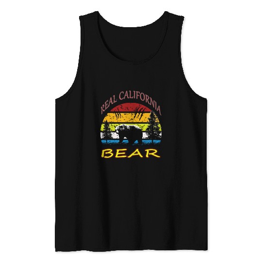 California BEAR Tank Tops