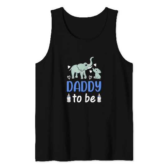 New Daddy Paternity New Dad - Elephant Daddy To Be Tank Tops