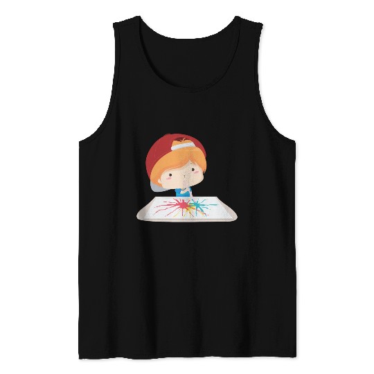 Painting design Tank Tops