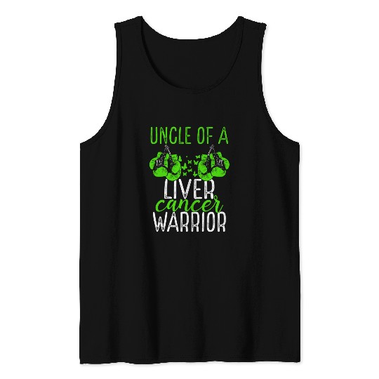 Uncle Liver Cancer Awareness Niece Nephew Tank Tops