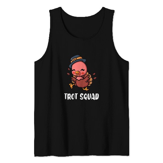 Thanksgiving Running Turkey Trot Squad Tank Tops