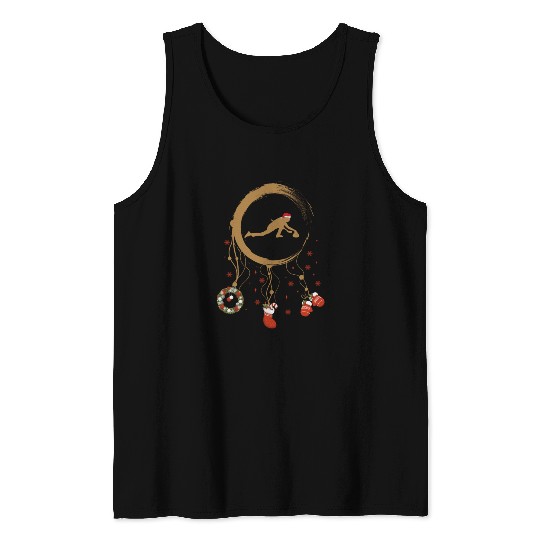 Winter dreamcatcher Christmas Curling Tank Tops