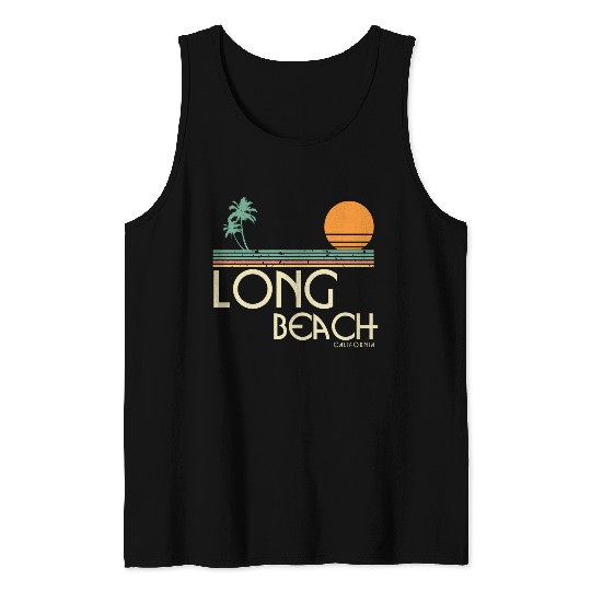 Vintage Long Beach California Tank Tops