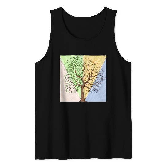 Four Seasons Trees Tank Tops