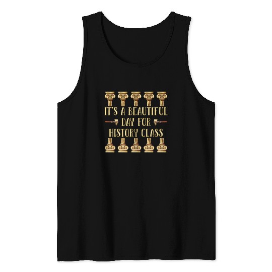 I Teach History Teacher Tank Tops