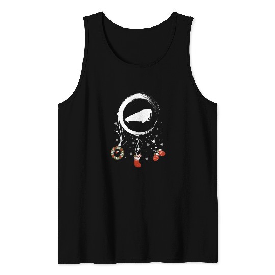 Winter dreamcatcher Christmas Walrus Tank Tops