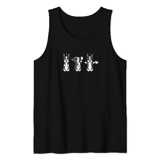 Boston Terrier Coffee Lover Tank Tops