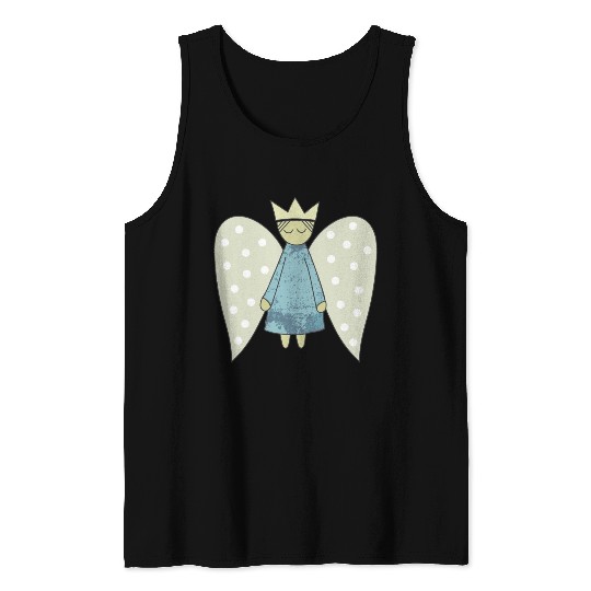 The Flight of the Christmas Angel Tank Tops