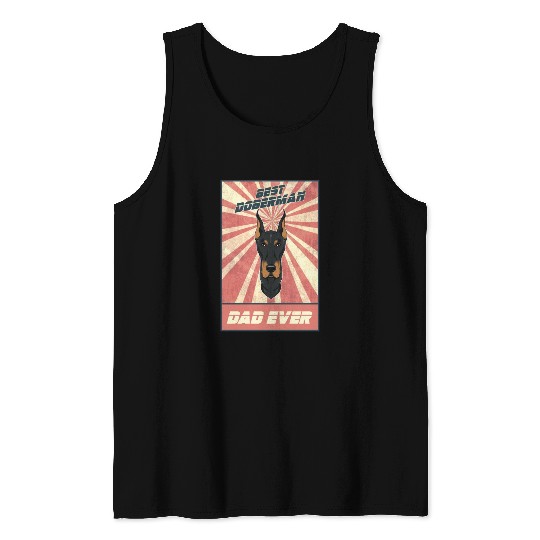 Best Doberman Dad Ever I Doberman Lover Tank Tops