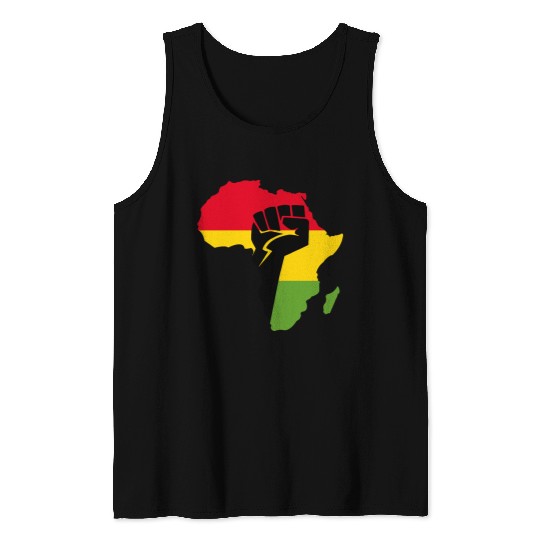 African Black Power Tank Tops