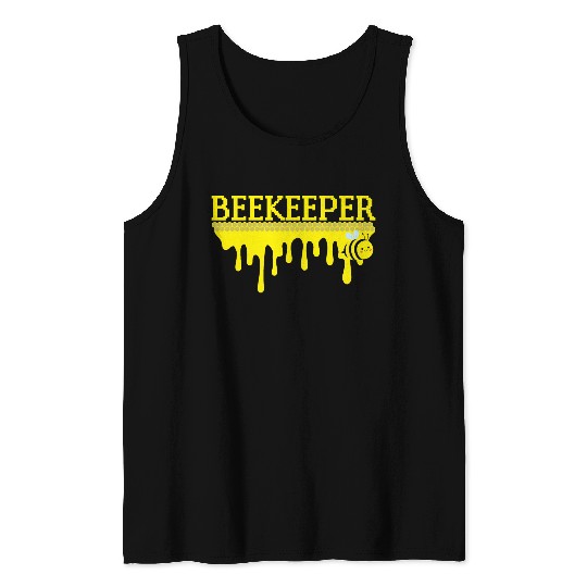 Bee Keeper Beekeeper, Funny Bee Hive Honey Lover Tank Tops