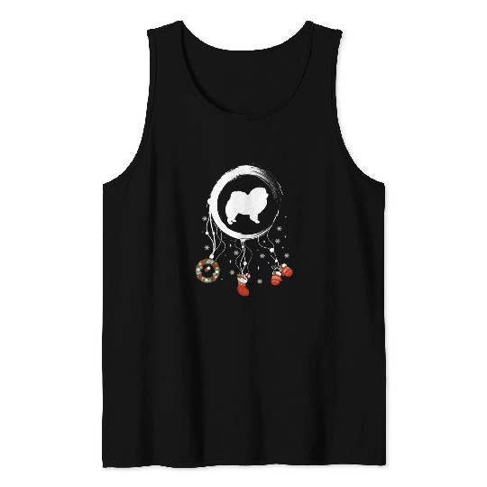 dog dreamcatcher Christmas Chow Chow Tank Tops
