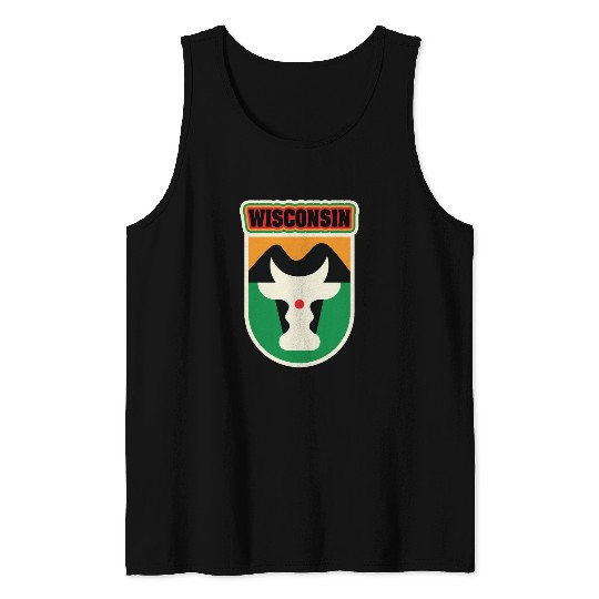 US States WISCONSIN Tank Tops