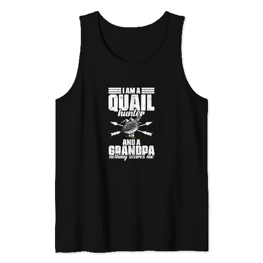 Funny Quail Hunting Hobby For Bobwhite Quail Tank Tops