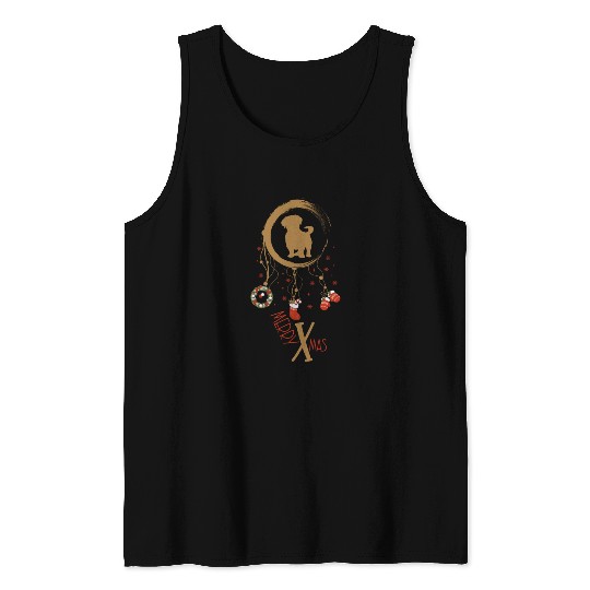 dog dreamcatcher Christmas Shih Tzu Tank Tops